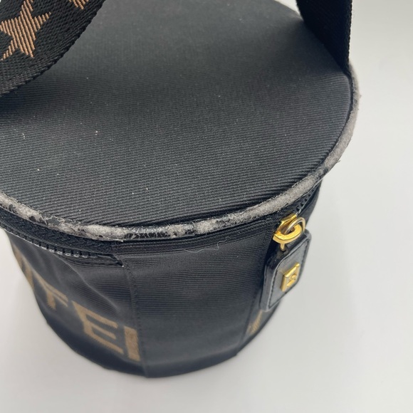 Fendi Black and Gold Round Bag - Picture 12 of 14